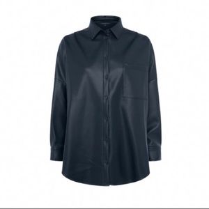 French Connection Leather Over-shirt